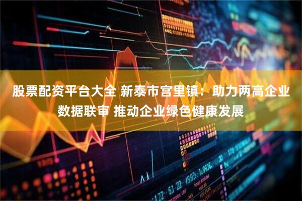 股票配资平台大全 新泰市宫里镇：助力两高企业数据联审 推动企业绿色健康发展